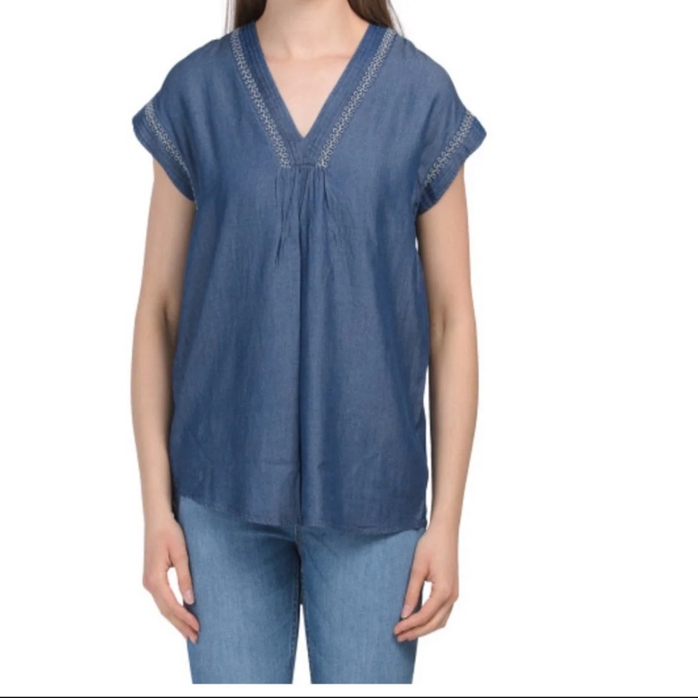 Jones New York  tencil tunic soutach